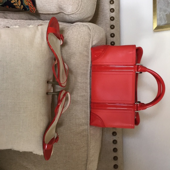 Sexy Ann Taylor genuine leather shoes & purse set - Picture 8 of 8